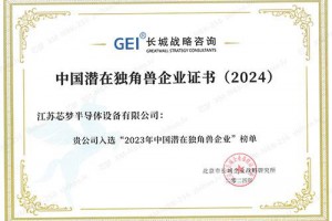中國潛在獨角獸企業(yè)證書